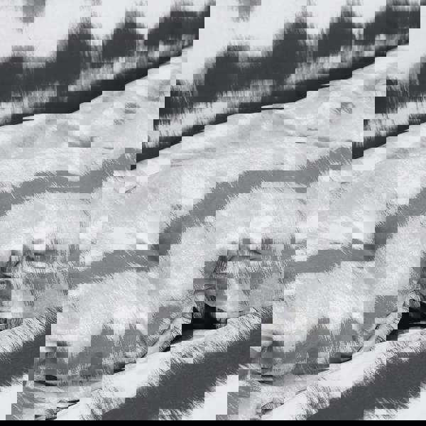 Smart Living Reversible Polycotton Tiedye Tassel Trim Duvet Cover and Pillowcase Set - Mono