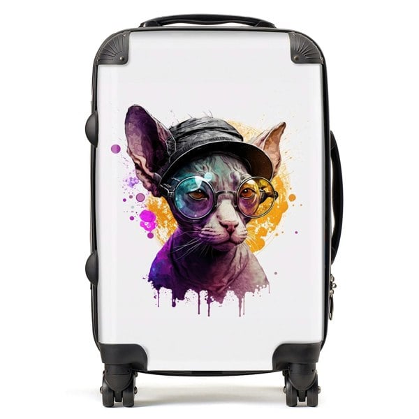 Warren Reed Cornish Rex Splashart Suitcase