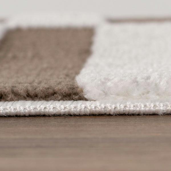 Loft Striped Brown Rug underfloor heating.