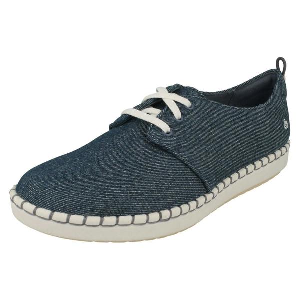 Clarks Ladies Clarks Casual Lace Up Trainers Step Glow Lace