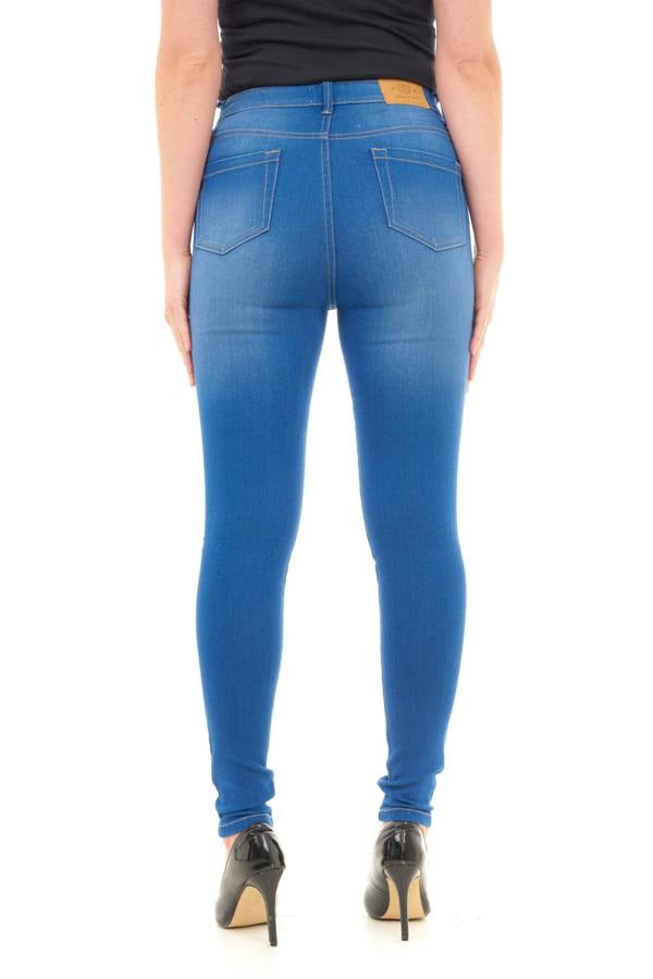 Smart Living Women's Stylish Skinny Fit High Waist Denim Jeans - Bromo Blue