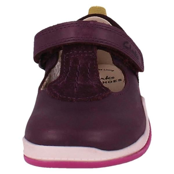 Clarks Girls Clarks Casual T-Bar Shoes Noodle Bright T