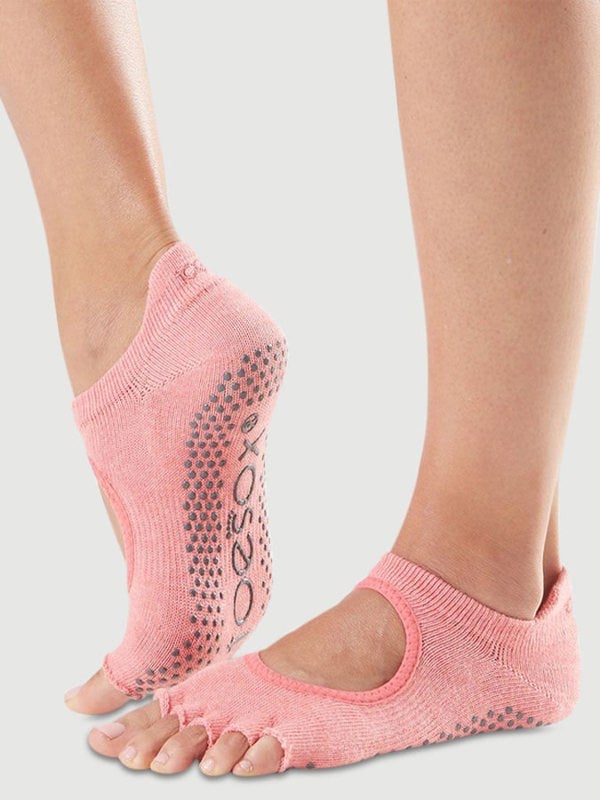 ToeSox Half Toe Bellarina Women's Yoga Grip Socks