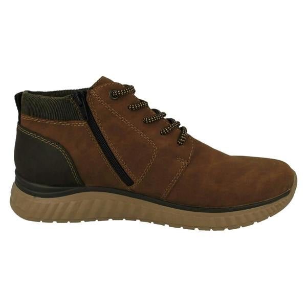 Rieker Mens Rieker Zip Up Lace Boots B0603