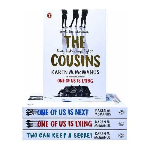 Karen McManus 4 Books Set One Of Us Is Lying, One Of Us Is Next, Two Can Keep a Secret, The Cousins