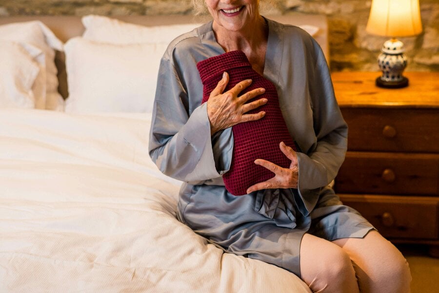 CosyPanda Ruby Red Luxurious 2 Litre Waffle Hot Water Bottle