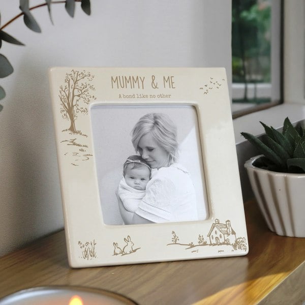 Personalised Memento Company Personalised Cottagecore Ceramic 4x4 Frame