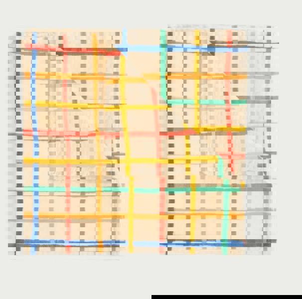 The Bonnie Mob Ditto - Rainbow Check Large Muslin Swaddle Blanket