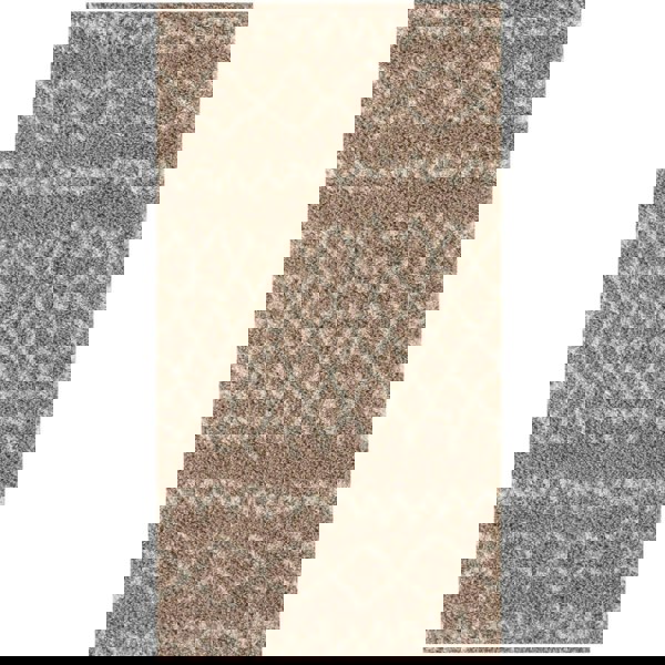 Beige Shaggy rug High Quality Elegant Moroccan Pattern