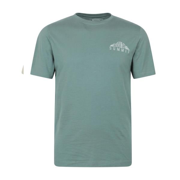Mountain Warehouse Mens Reach The Summit Graphic T-Shirt - Green - 