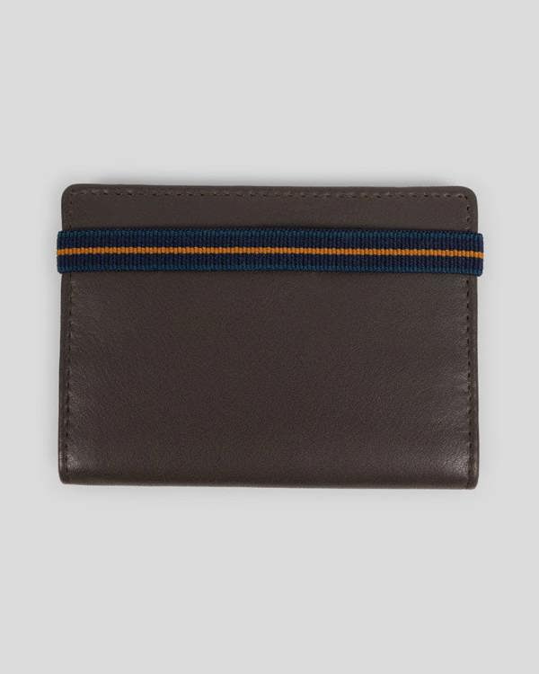 Steel & Jelly Men’s Selham Leather Bifold Card Holder With Elasticated Band