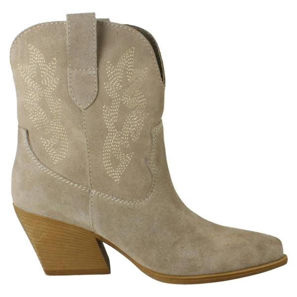 Spot On Ladies Spot On Leather Slip On Cowboy Boots F51248