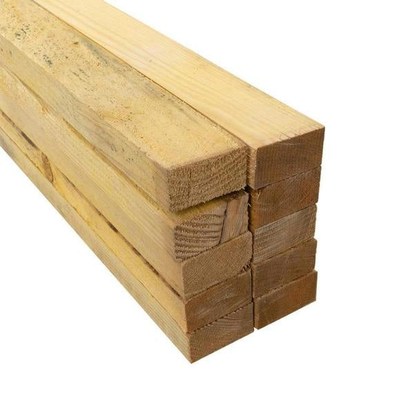 Snowdon Timber Reject Treated 2x1" Yellow Battens (T) 25mm (W) 50mm (L) 2.4m - Pack of 10