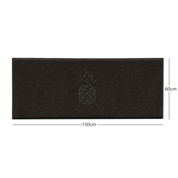 Nicoman Embossed Pineapple Grey Spaghetti Door Mat