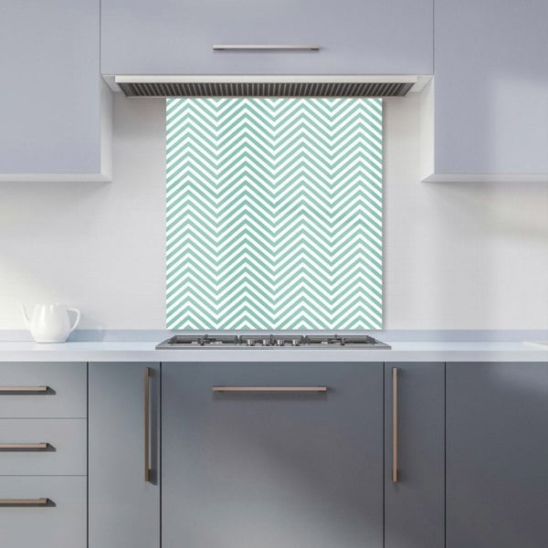 Warren Reed - Designer Geometric Chevron Pattern Kitchen Splashback