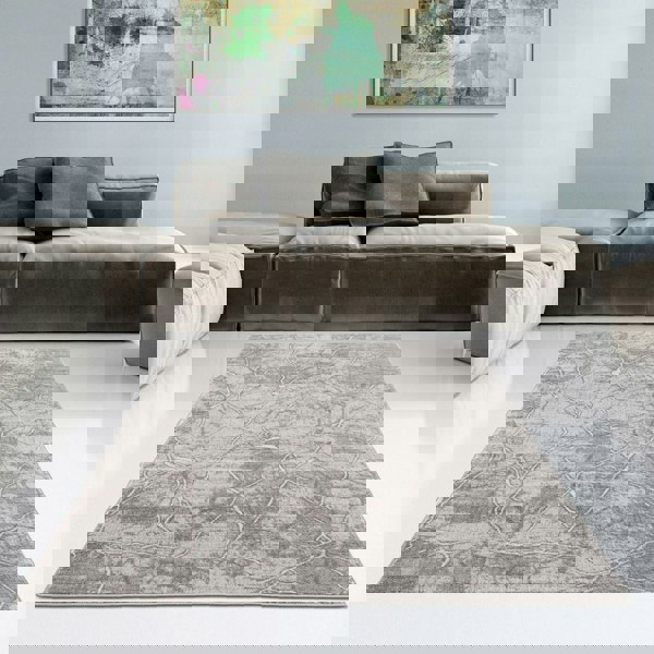 Montana Modern Dark Grey Rugs | 3740DG