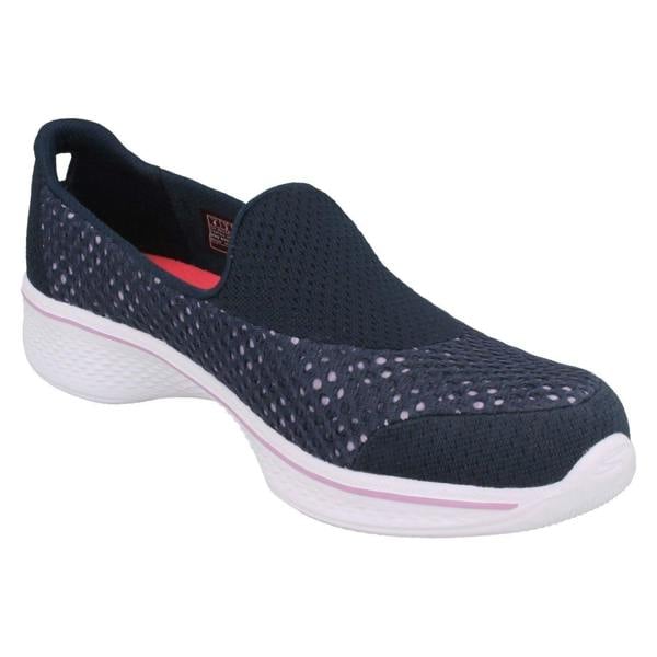 Skechers Girls Skechers Flats With Mesh Detail Go Walk 4 Kindle 81118