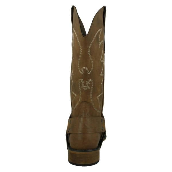 Spot On Ladies Spot On Low Heel Cowboy Boots with Ring Trim Strap F51234