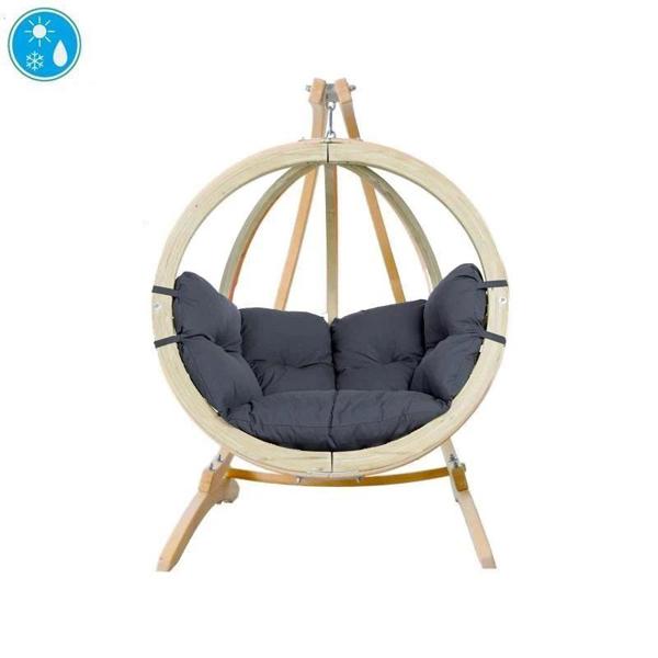 Amazonas Globo Hanging Egg Chair & Stand Set -Anthracite Grey