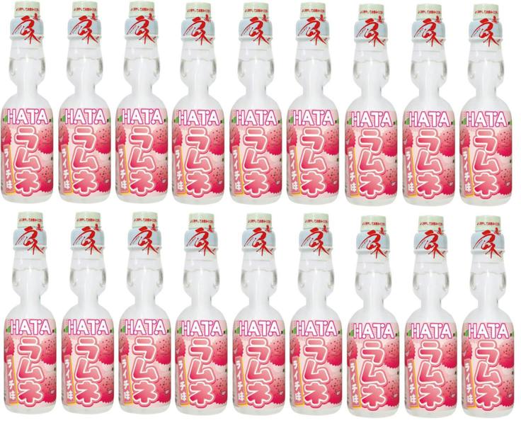 Hata Kosen Lychee Ramune Japanese Soda (18 x 200ml) Bottle