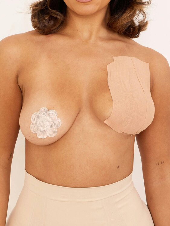 Perky Pear DIY Breast Lift Tape Roll-BEIGE-A-DD Cups