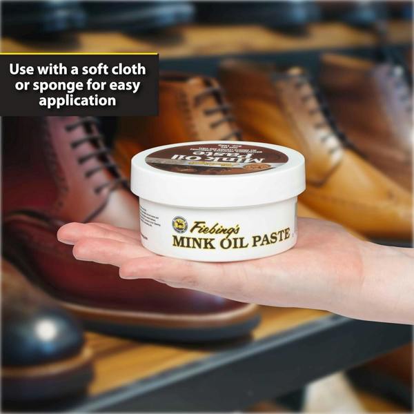 Fiebing's Mink Oil Paste - Heavy Duty Waterproofing for Leather 6oz