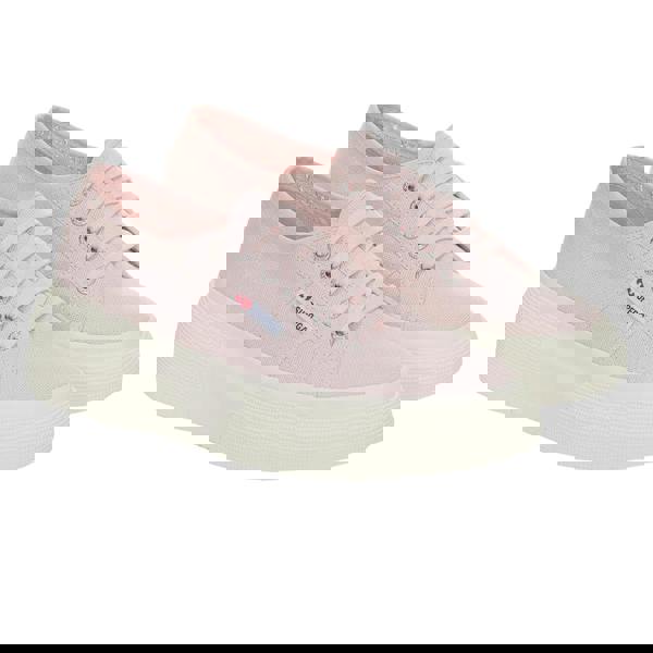 Superga Womens/Ladies 2287 Bubble Trainers - Pink Ish/Avorio - 