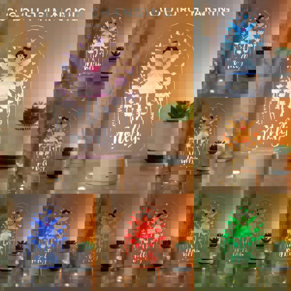 Personalised Memento Company Personalised Fairy LED Colour Changing Night Light