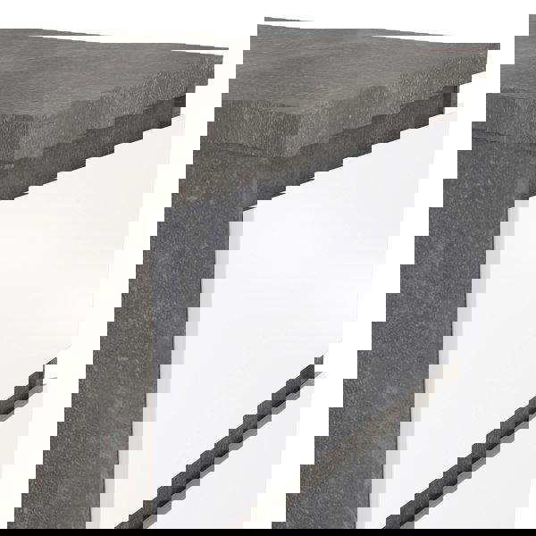 Furniture To Go Naia Bedside 2 Drawers in Concrete/White high gloss