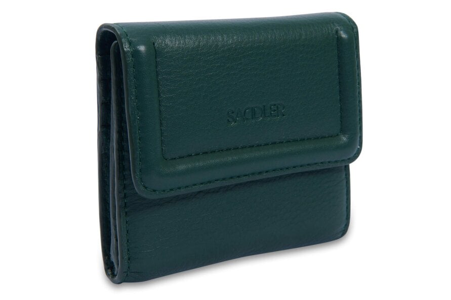 SADDLER "Edith" RFID Trifold Real Leather Card Case (Gift Boxed) - Green