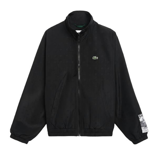 Lacoste Mens Cropped Track Jacket - Black - 