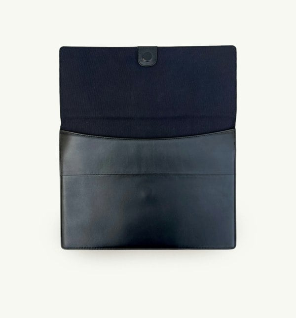 Apatchy London Leather Laptop 13-14 inch Sleeve - Black