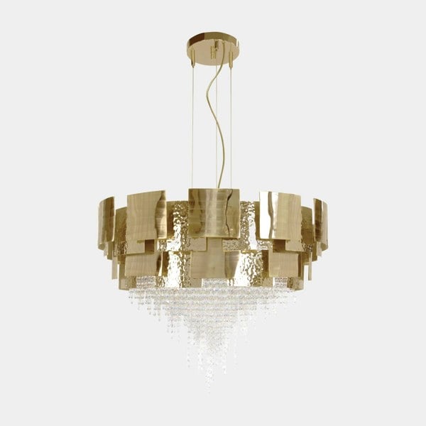 Castro Lighting Swarovski Crystal Round Aphrodite Suspension Light