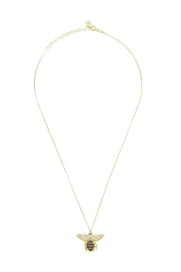 Honey Bee Pendant Necklace Gold - LATELITA Necklaces