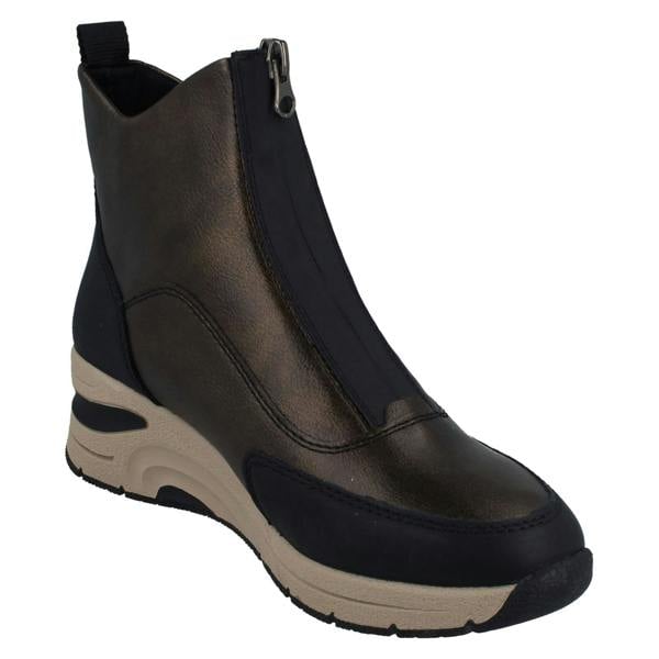 Rieker Ladies Rieker Casual Wedge Ankle Boots N9381