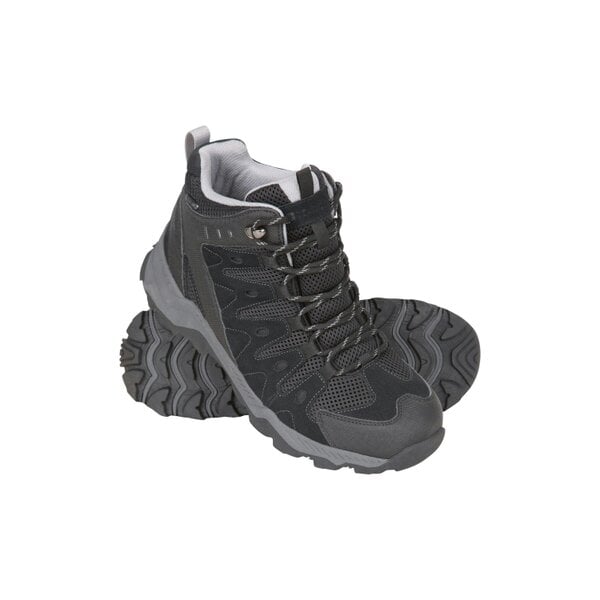 Mountain Warehouse Mens Rapid Suede Hiking Boots - Jet Black