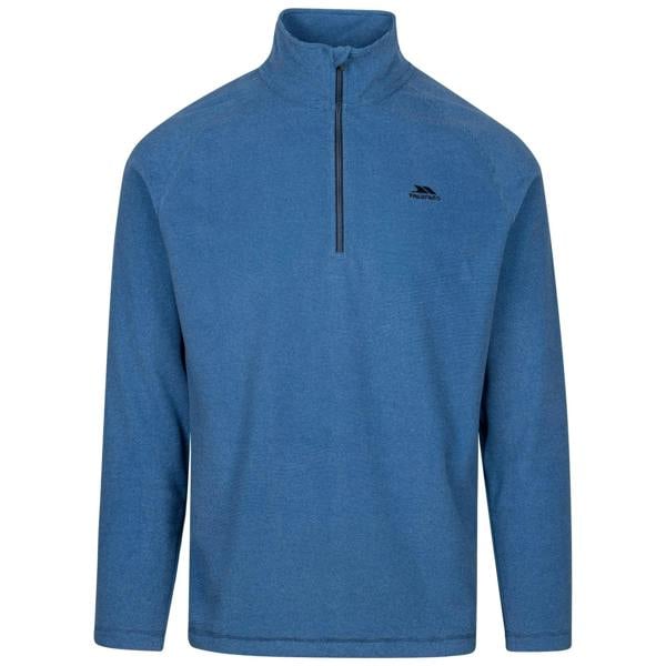 Trespass Mens Keynote Anti Pilling 1/4 Zip Fleece Top - Harbour Blue - 
