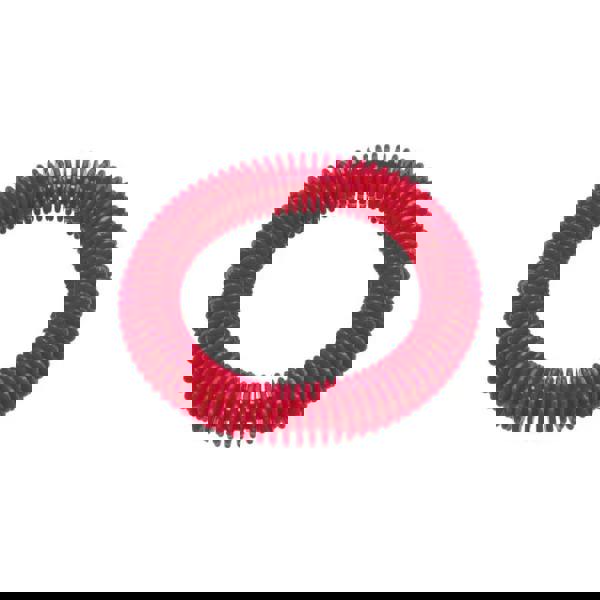 Red spiral spring bracelet in Fashy lamellar diving ring