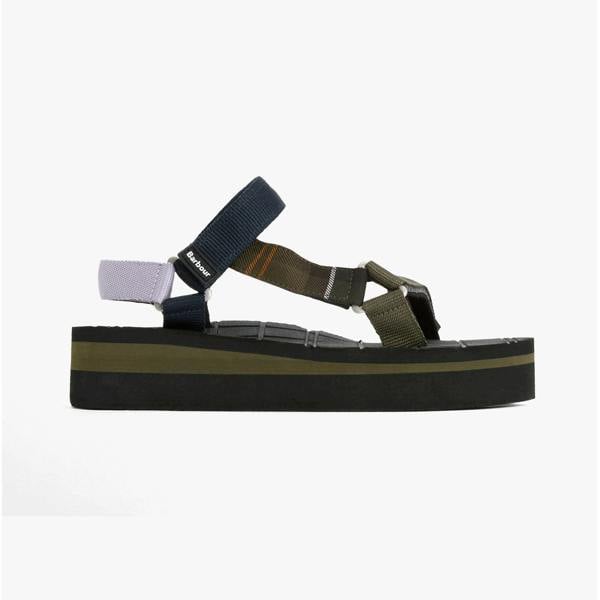 Barbour MILA Ankle Strap Sandals   in  Multicoloured