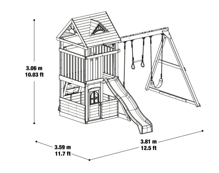 Driftwood Cove Wooden Climbing Frame Active Kids 6