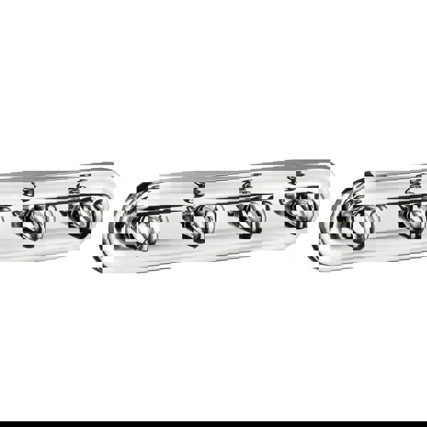 Polished chrome quadruple towel hook