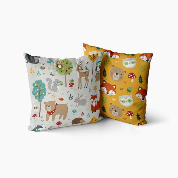 Woodland Friends Cushion Covers - Happy Linen Company