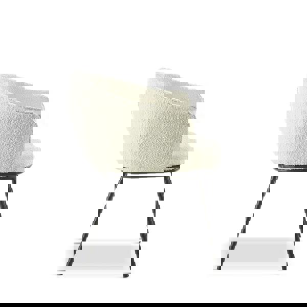 TRL Furniture Renzo Luxe Bouclé Chairs in Cloud White