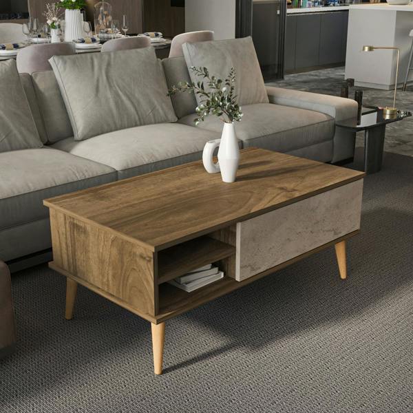 Decorotika Como 110 cm Modern Coffee Table