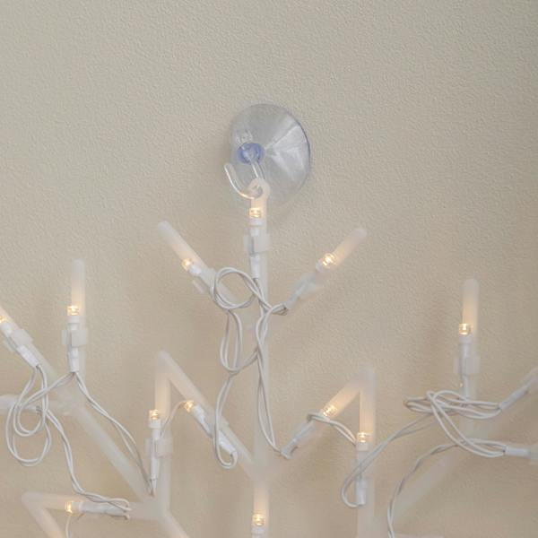 Samuel Alexander 34cm Battery Operated Light up Christmas Snowflake with Warm White LEDs
