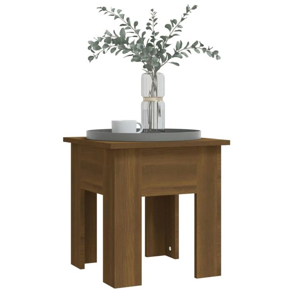 Berkfield Coffee Table Brown Oak 40x40x42 cm Engineered Wood