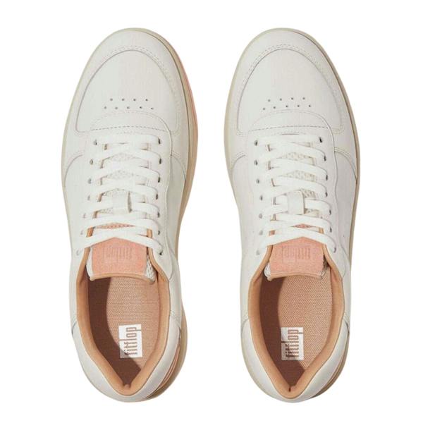 FitFlop Womens/Ladies Leather Trainers - White/Pink - 