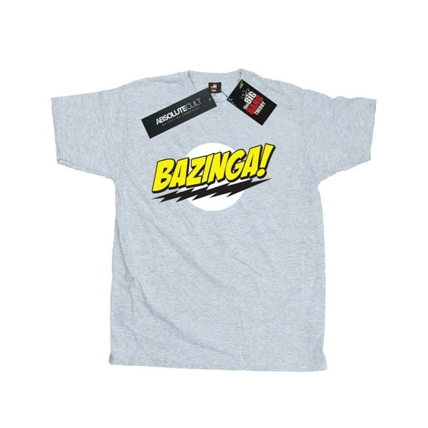 The Big Bang Theory Mens Bazinga Cotton T-Shirt - Sports Grey