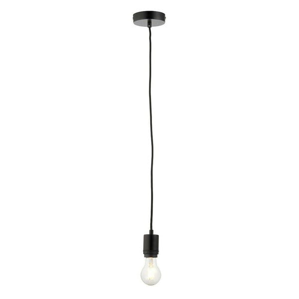 Ceiling Pendant Light Matt Black 40W E27 Dimmable Studio Cable Set Loops
