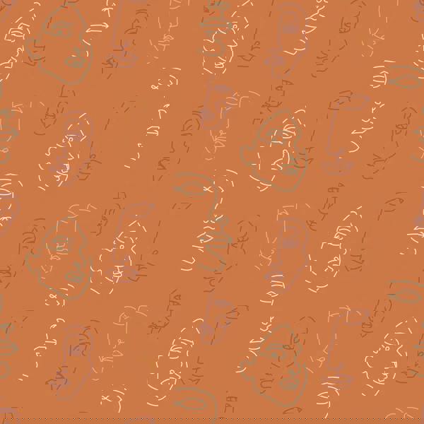 Furn Kindred Wallpaper - Terracotta/Coral